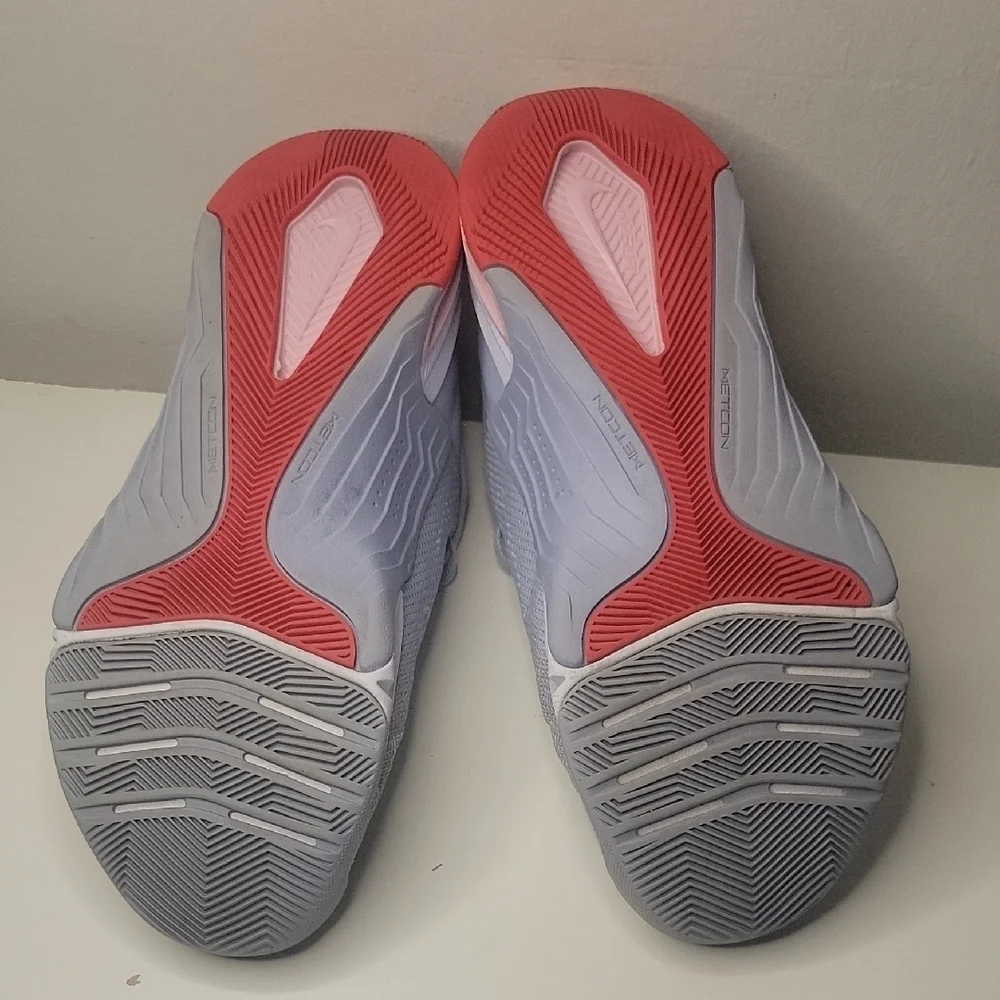 Nike Gray and Pink Athletic Shoes Lightweight Mesh Design
